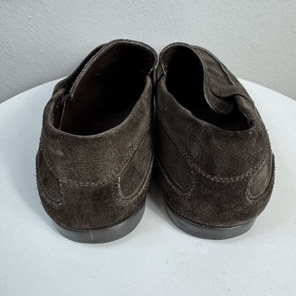 Zara Penny Loafer Brown Suede Shoes Sz 8 Men’s - Picture 4 of 7